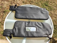 VW MK1 GOLF CABRIOLET BLACK AND CREAM SUN VISORS X2 GENUINE GTI GLI CONVERTIBLE 