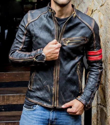 Men motorcycle racer biker - men's,