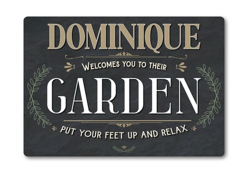 Personalised metal garden - metal, sign