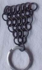 VINTAGE Keyring Metal Key Buckaner ChainMail Tudor War Century Chain Mail Armor