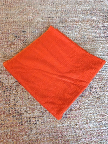 Vintage orange material fabric - vintage,