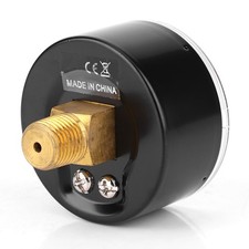 Pressure Gauge 50mm Dial 1/4 BSPT Back Connection For Air Water Oil Gas (0-15PSI