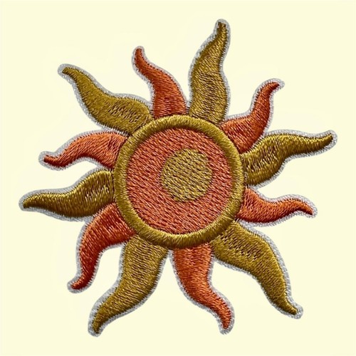 Gold sun iron - iron, bright