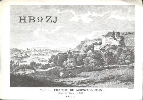 Vintage hb9zj qsl card - hb9zj,