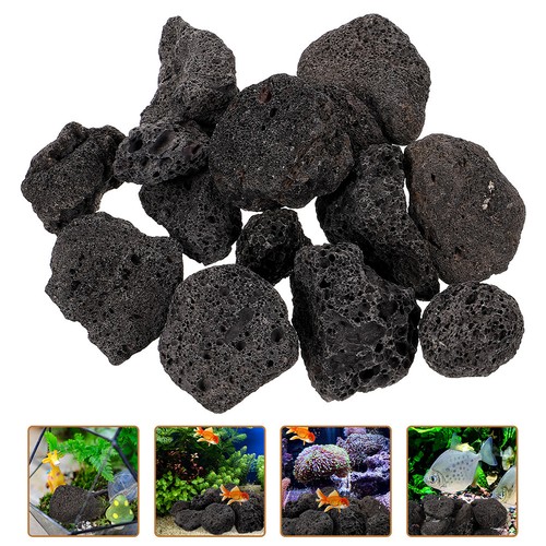 Vintage lava rock - lava, black