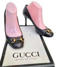 Gucci Black Court Stilletto Heels Sz Eur38.5 UK 5 To 5.5