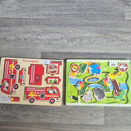 Wooden peg puzzle - wooden,