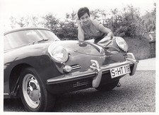 PORSCHE TYP 356 B COUPE ORIGINAL PERIOD PRESS PHOTOGRAPH PHOTO FOTO ROAD CAR