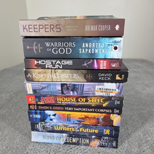 Sci fantasy book lot pb - fantasy, 10