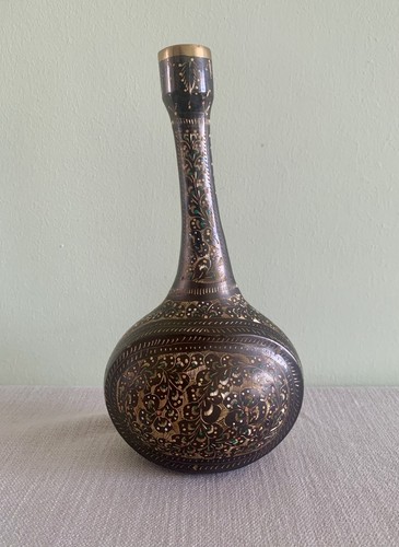 Vintage hand etched indian - hand-etched,