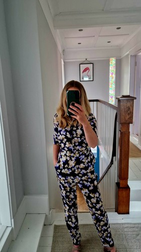 Floral jumpsuit primark size - floral,