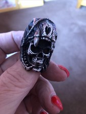 Very Heavy Biker Ring Skull