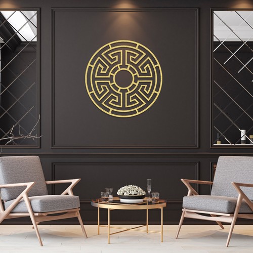 Geometric circle metal wall - circle,