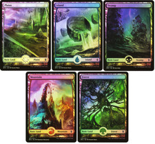 Choose your FOIL Full Art Land ~ Battle for Zendikar [ NearMint ] [ Magic MTG ]