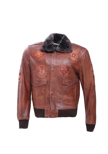 Mens brown real - real, leather