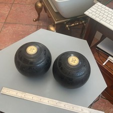Vintage crown green bowls real - vintage,