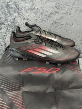 Adidas F50 Elite FG Football Boots - Size UK 10.5- Black/Red - IE1202  
