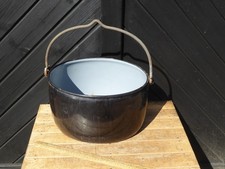 Vintage Judge Ware Enamel Cooking Pot .Heavy Enamel on Iron oval Cook pot   (SC)