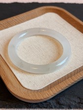 Icy Translucent Jade Bangle