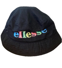 ELLESSE Unisex Lomba  Bucket Hat | One Size | Black Good Condition