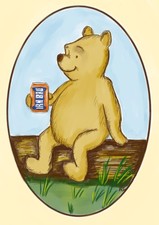 A Bru for Pooh A4 print