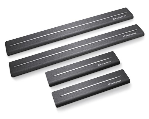Steel door sill - door, for