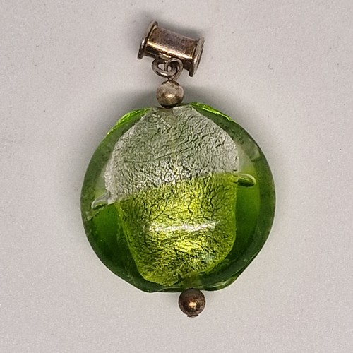 Vintage 1970s green - green, silver