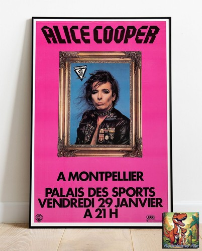 Alice cooper 1982 tour poster - cooper,