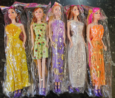 2x Girls Fashion Plastic Dolls