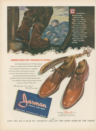 1944 jarman shoes wwii - jarman,