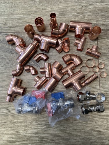 1kg mixed 22mm 15mm - 1kg, copper
