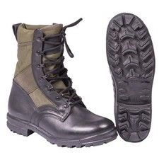 Germany Army Surplus Tropical Jungle Boots GRADED Green Black (OLD STYLE)