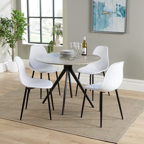 Aspen grey oak - aspen, round