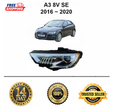 OEM Audi A3 8V 2015 ~ 2020 SE Passenger Side Left Headlight