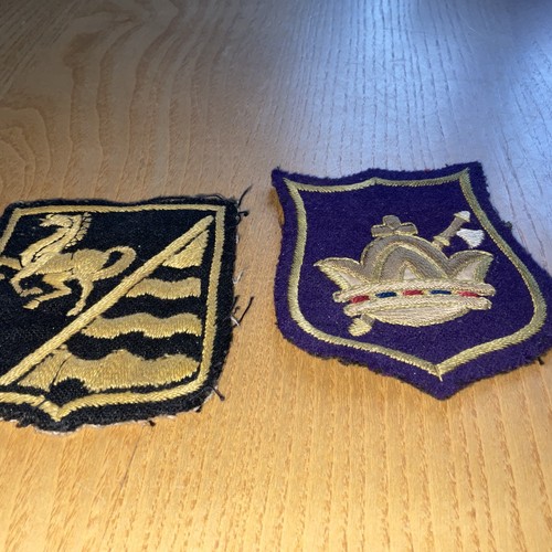 Vintage school blazer badges - 2,