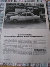 RENAULT 12TS CAR 1974 POSTER