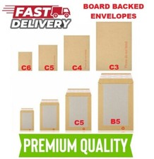 PLEASE DO NOT BEND HARD CARD BOARD BACKED ENVELOPES MANILLA BROWN A3 C4 A4 C5 A5