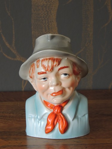 Pottery head character jug - pottery,
