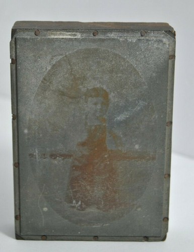 Antique copper print plate - print,