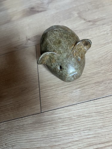 Vintage studio pottery pig - pottery,
