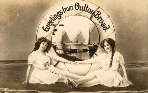 Real photo postcard - real, "greetings