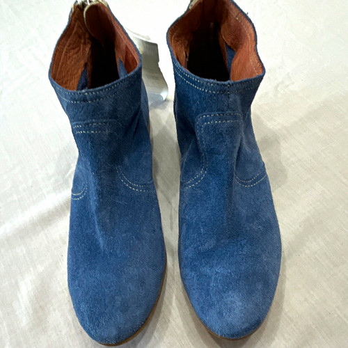 Luca ferri blue suede ankle - suede,