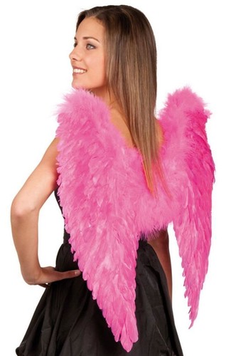 Feather angel wings pink - angel,