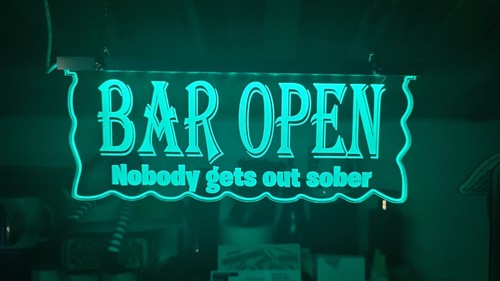 Mancave led bar sign - bar,