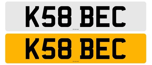 Personalised number plate - personalised,