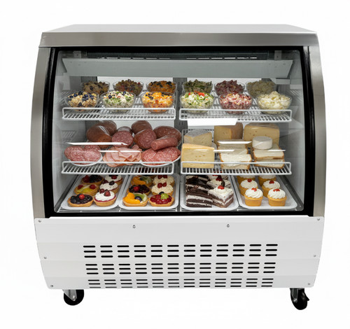 Deli case new curved - new, 48"
