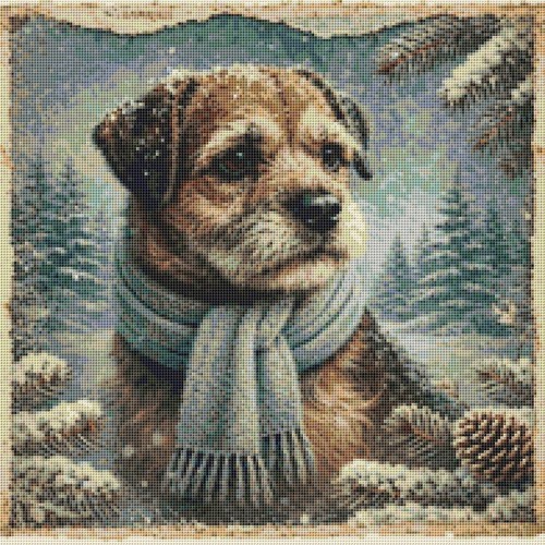 Border terrier puppy dog - border,