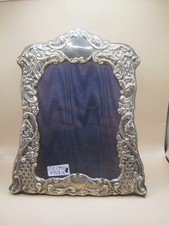 Vintage Sterling Silver Victorian Style Photo Frame With Ornate Borders By CARRS