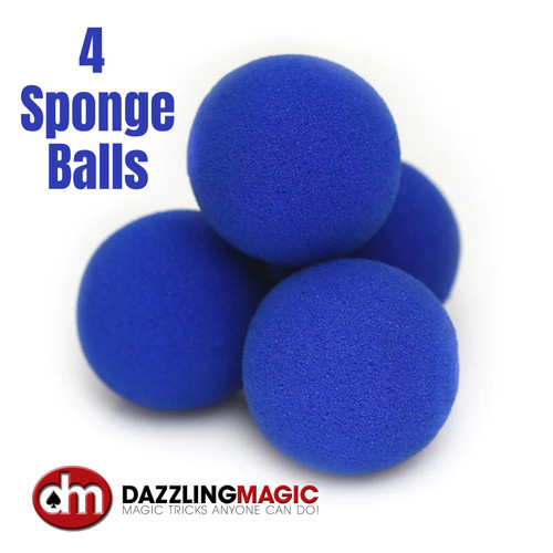 Blue soft magic sponge balls - magic,