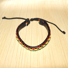 Rasta Leather Bracelet in